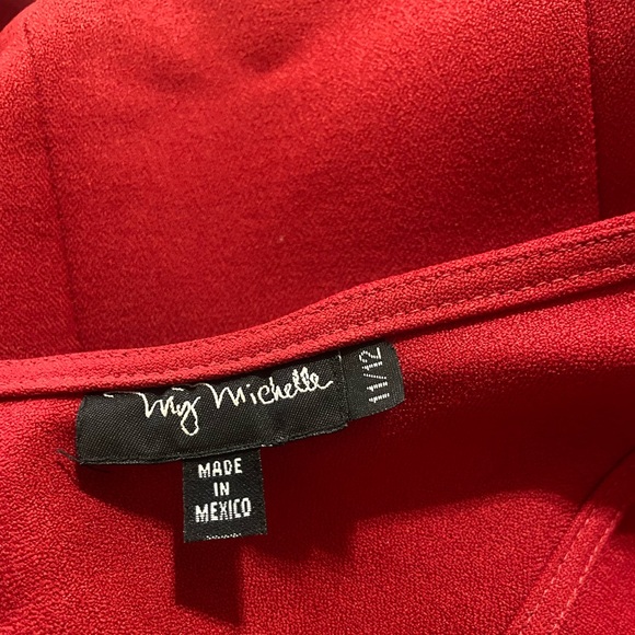 My Michelle Junior Dress Size 11/12 Sleeveless Red - Picture 6 of 7